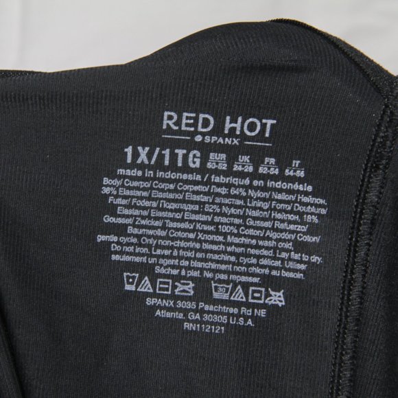 Women's Plus Size RED HOT SPANX Shapewear Strapless Cupped Bodysuit Size 1X - Picture 4 of 4